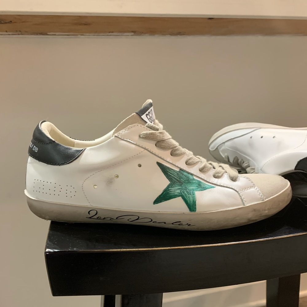 Golden Goose — Love Dealer — White and Green - Picture 5 of 7